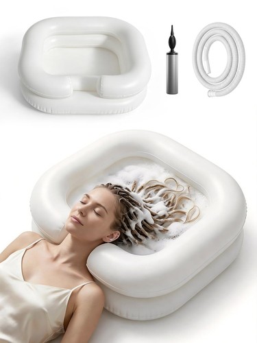 White inflatable shampoo - white,