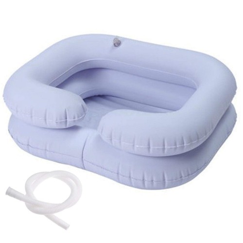 Inflatable hair washing - hair, basin