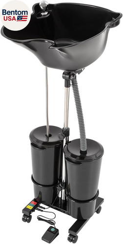 Portable shampoo bowl with - bowl,