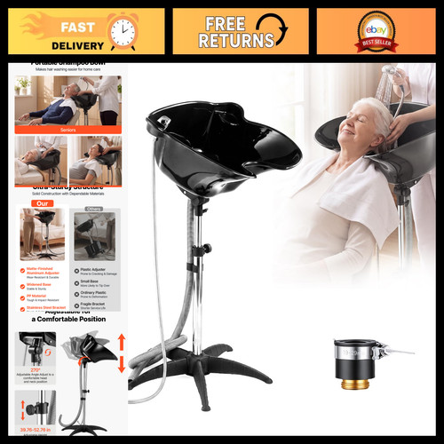 Portable shampoo bowl with - portable,