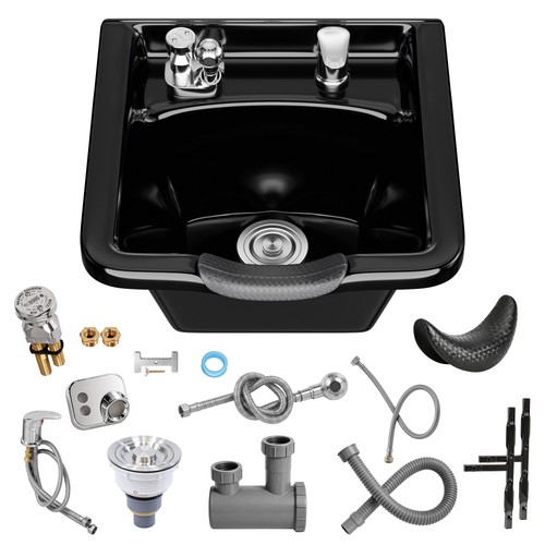 Black shampoo bowl 15l salon - black,