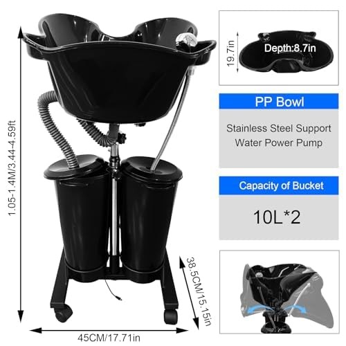 Portable shampoo bowl salon - shampoo,