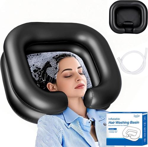 Inflatable shampoo basin for - shampoo,
